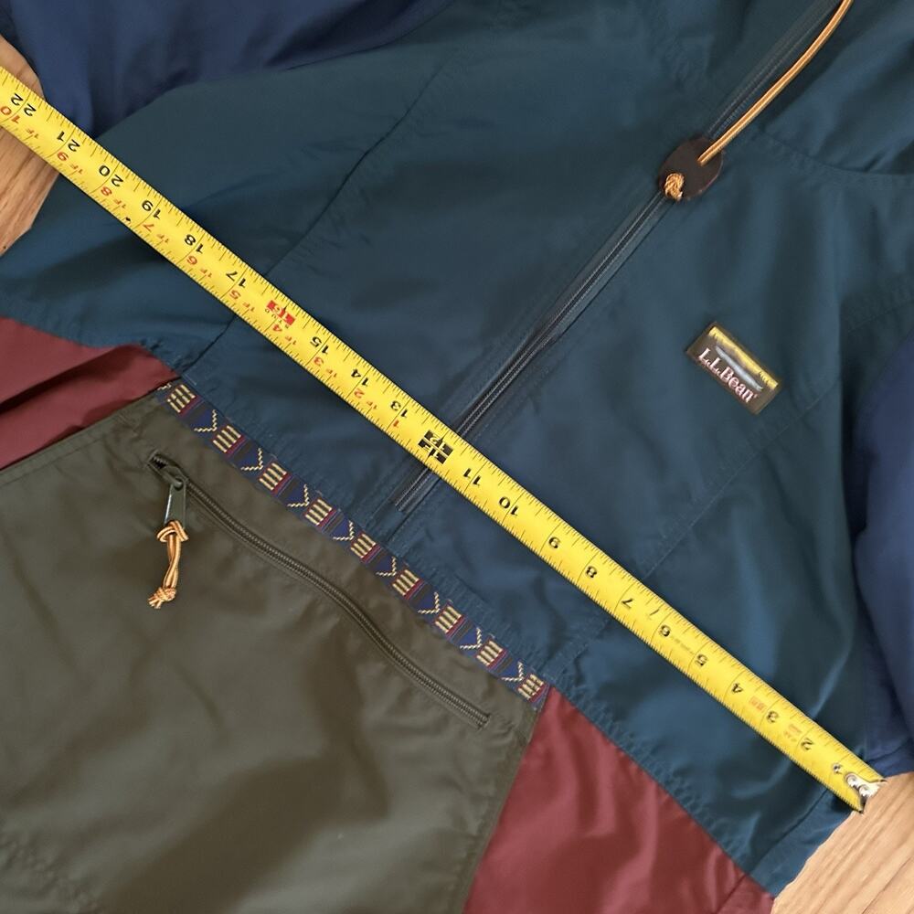 L.L.Bean Women’s M Coats & Outerwear Mountain Classic Anorak Multicolor Hiking - Picture 4 of 7